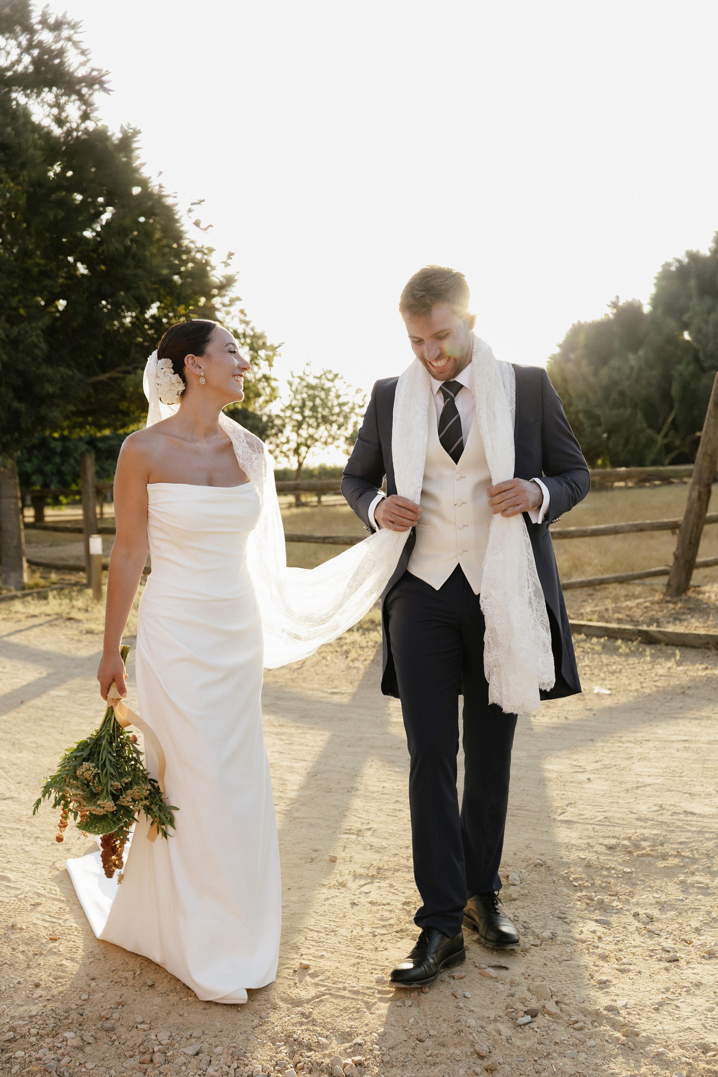 Pareja de recién casados fotografiada por Miriam Cano